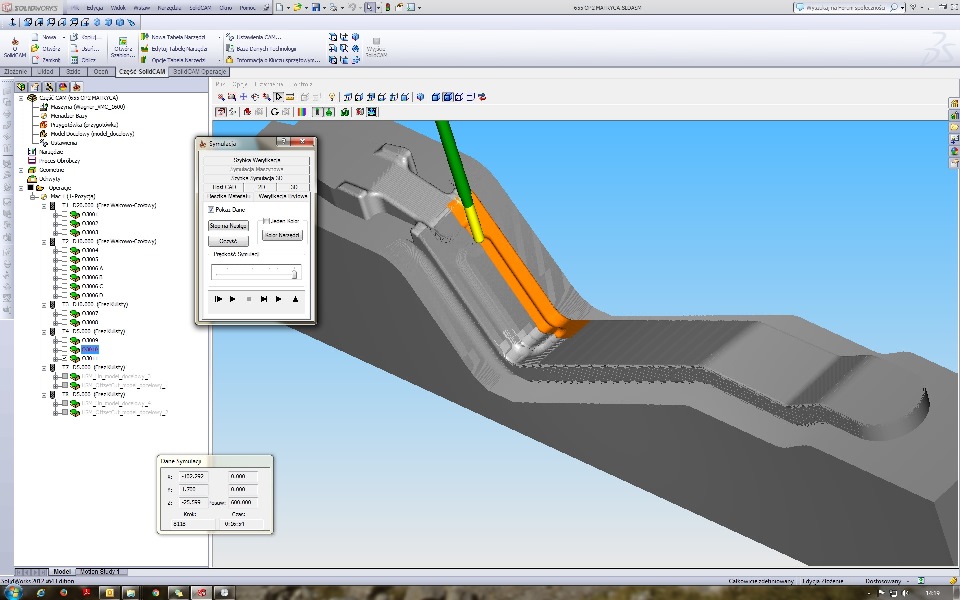 hydrapres sa narzędziownia oprogramowanie CAD CAM SolidWorks model 3d